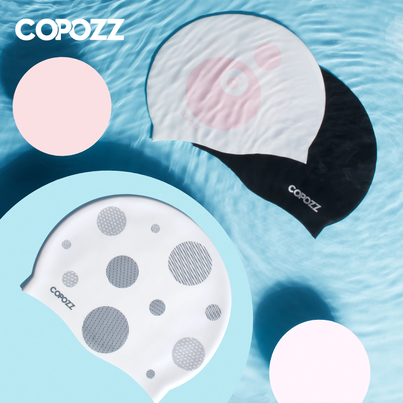 Aquatic Sports Hat - Copozz Thun Dẻo Silicon Chống Thấm