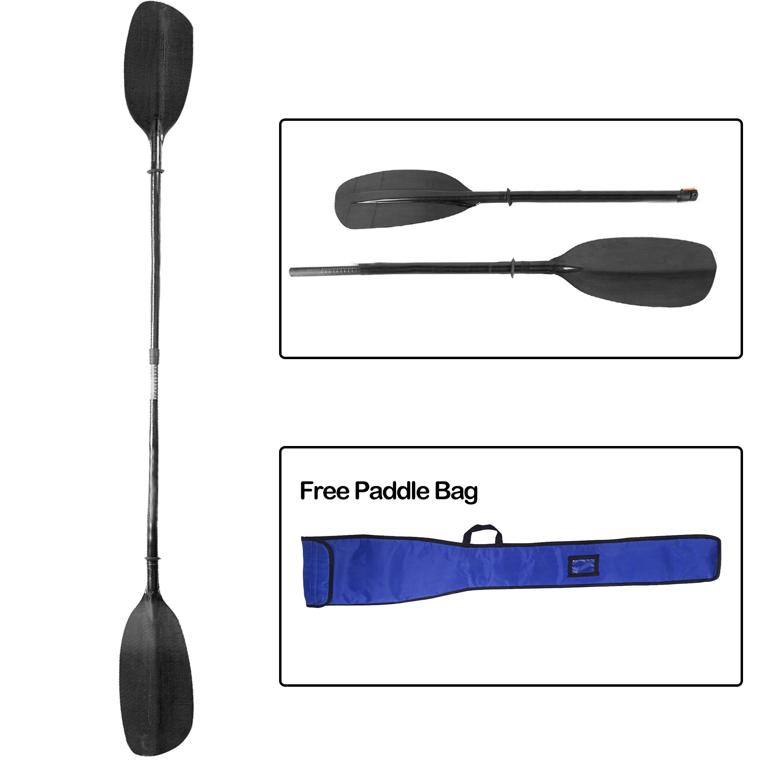 Carbon xã whitewater mái chèo  - đánh giá và giá Kayak Paddle Carbon